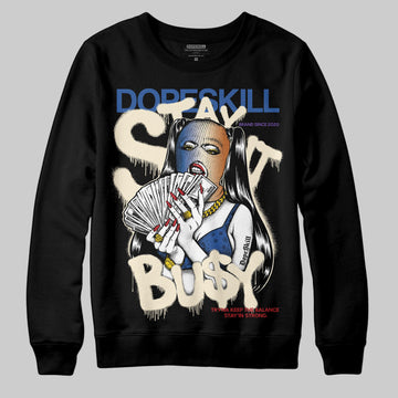 Jordan 17 Retro Low SP Infinite Archives DopeSkill Sweatshirt Stay It Busy Graphic Streetwear - Black