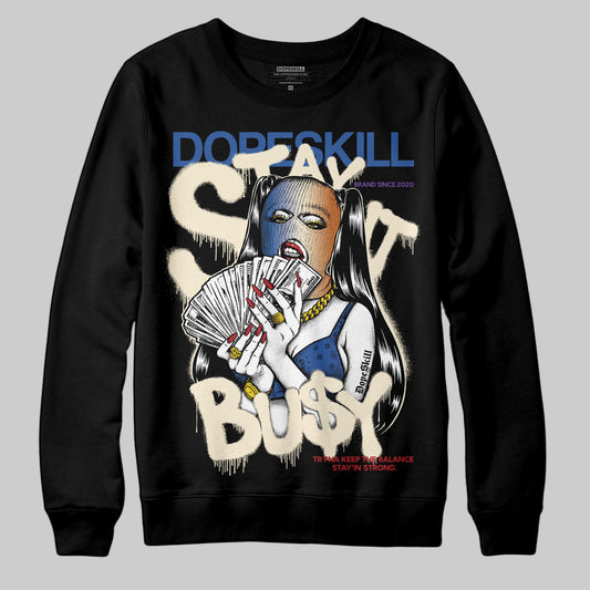 Jordan 17 Retro Low SP Infinite Archives DopeSkill Sweatshirt Stay It Busy Graphic Streetwear - Black