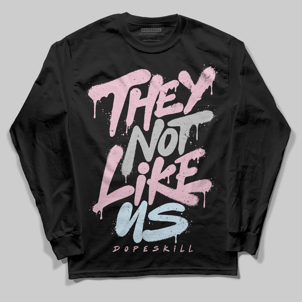 Jordan 5 OG “35th Anniversary” DopeSkill Long Sleeve T-Shirt They Not Like Us Graphic Streetwear - Black