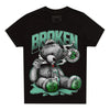 Jordan 1 High OG Green Glow DopeSkill Toddler Kids T-shirt Sick Bear Graphic Streetwear - Black