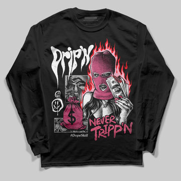 Diesel Pink S - Serendipity Pro-X1 Trainers DopeSkill Long Sleeve T-Shirt Drip'n Never Tripp'n Graphic Streetwear - Black