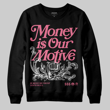 Diesel Pink S - Serendipity Pro-X1 Trainers DopeSkill Sweatshirt Money Is Our Motive Typo Graphic Streetwear - Black