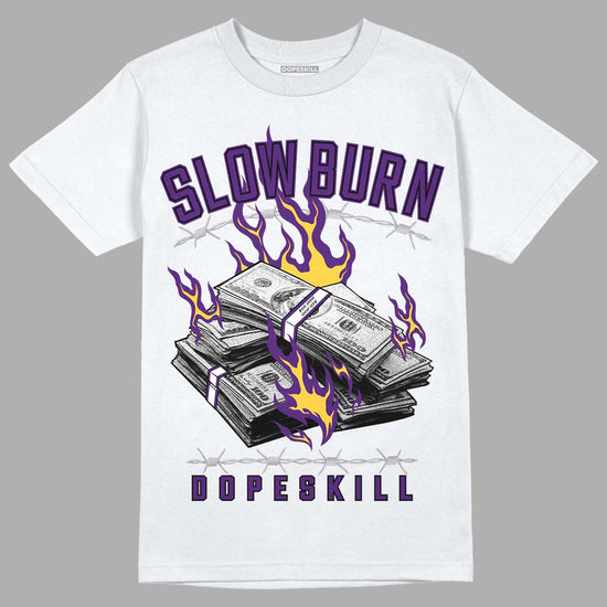 Jordan 12 “Field Purple” DopeSkill T-Shirt Slow Burn Graphic Streetwear - White