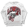 Jordan 1 Retro High OG “Team Red” DopeSkill Long Sleeve T-Shirt Loser Lover Graphic Streetwear - White