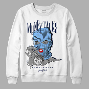 Jordan 5 Midnight Navy DopeSkill Sweatshirt Money Talks Graphic Streetwear