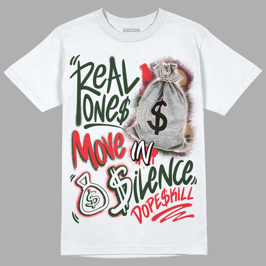 Dunk Low Freddy Krueger DopeSkill T-Shirt Real Ones Move In Silence Graphic Streetwear - White