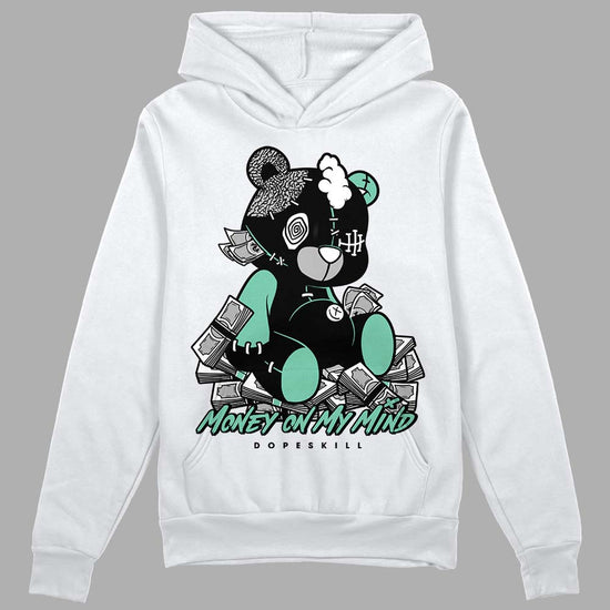 Jordan 3 "Green Glow" DopeSkill Hoodie Sweatshirt MOMM Bear Graphic Streetwear - White 