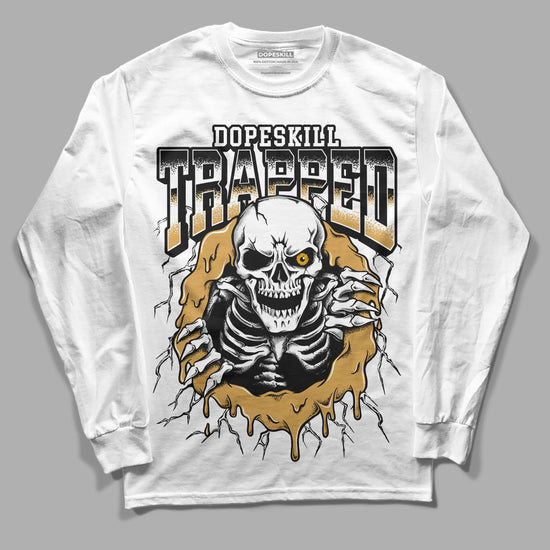 Jordan 11 "Gratitude" DopeSkill Long Sleeve T-Shirt Trapped Halloween Graphic Streetwear - White