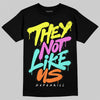 Black and White Sneakers DopeSkill T-Shirt They Not Like Us Graphic Streetwear - black