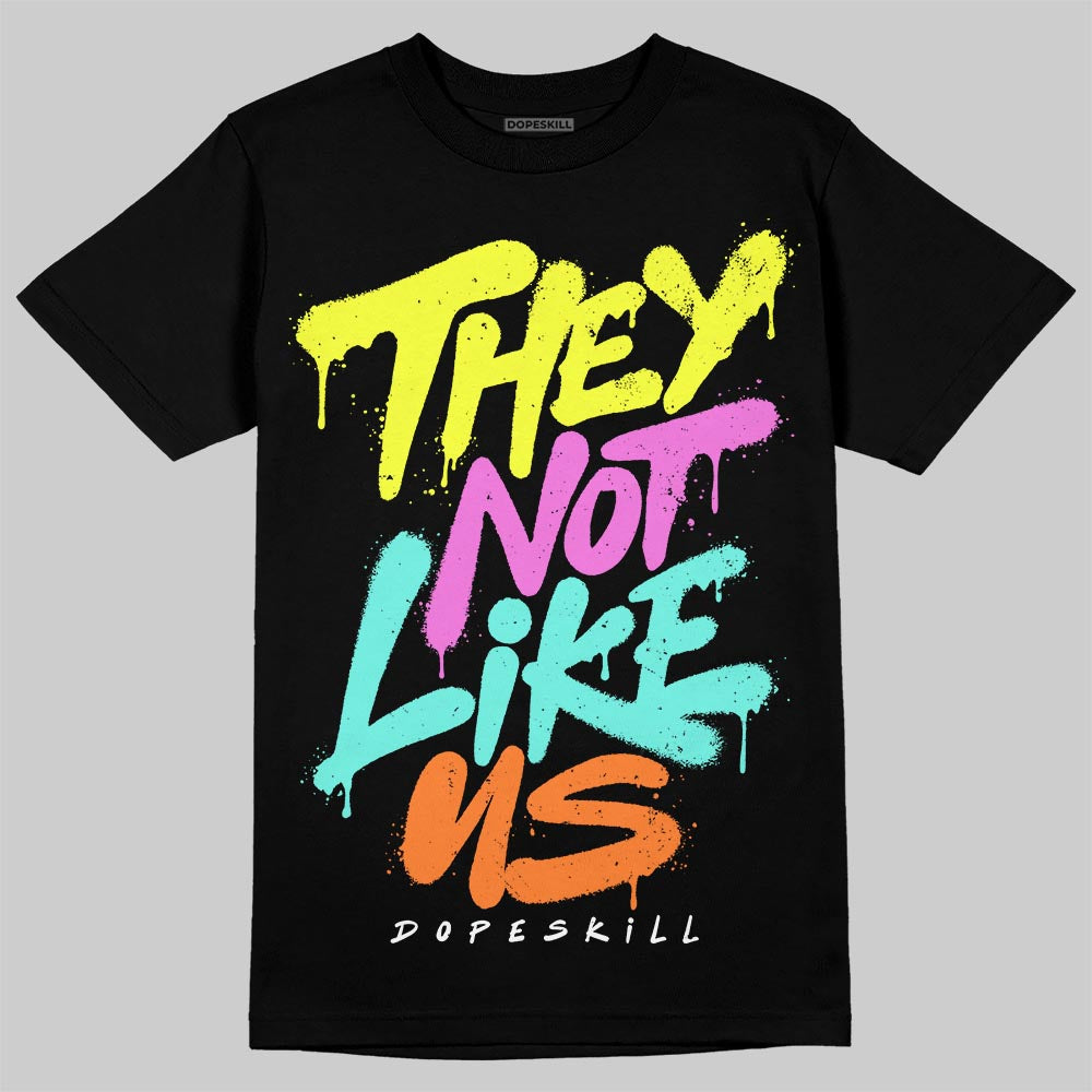Black and White Sneakers DopeSkill T-Shirt They Not Like Us Graphic Streetwear - black