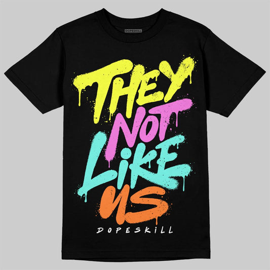 Black and White Sneakers DopeSkill T-Shirt They Not Like Us Graphic Streetwear - black