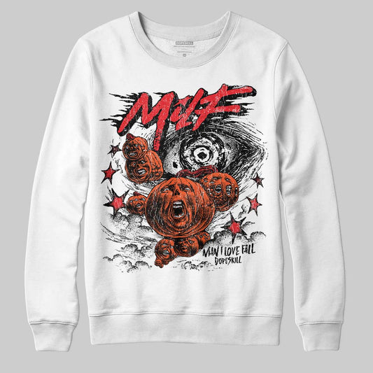 Dunk Low Panda White Black DopeSkill Sweatshirt MILF Graphic Streetwear - White 