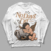 Jordan 3 Retro Palomino DopeSkill Long Sleeve T-Shirt New No Days Off Graphic Streetwear - White