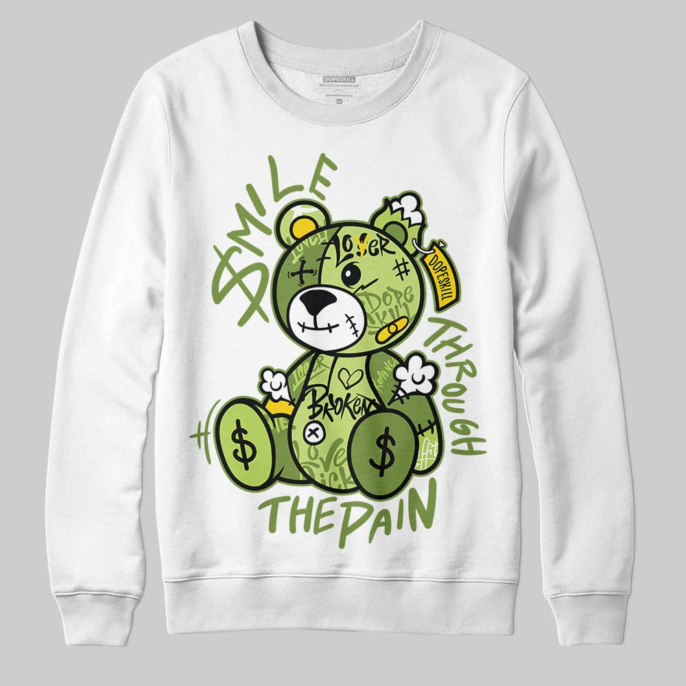 Dunk Low Pro SB 'Fruity Pack - Green Apple' DopeSkill Sweatshirt Smile Through The Pain Graphic Streetwear - White