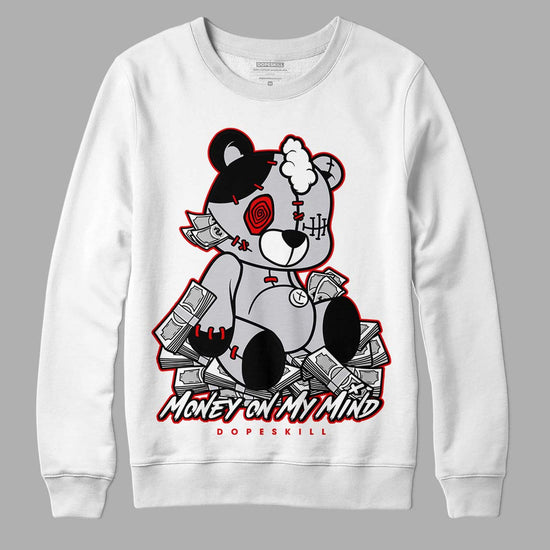 Jordan 2 Retro "Black Cement" DopeSkill Sweatshirt MOMM Bear Graphic Streetwear - White 