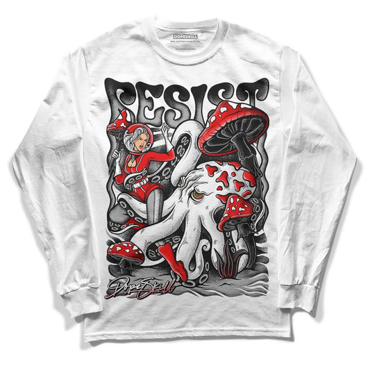 Jordan 1 Low OG “Shadow” DopeSkill Long Sleeve T-Shirt Resist Graphic Streetwear - White