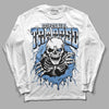 Jordan 5 Retro University Blue DopeSkill Long Sleeve T-Shirt Trapped Halloween Graphic Streetwear - White 