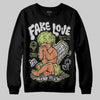 Jordan 4 GS “Light Lemon Twist” DopeSkill Sweatshirt False Love Graphic Streetwear - Black