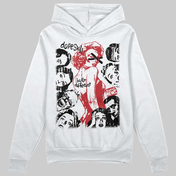 Jordan 1 Low OG "Chicago" DopeSkill Hoodie Sweatshirt Built Different Graphic Streetwear - White