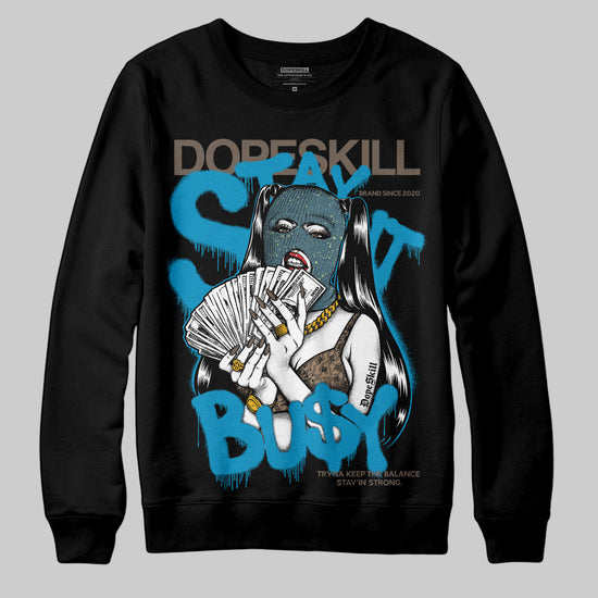 Jordan 3 GS “We Outside” DopeSkill Sweatshirt Stay It Busy Graphic Streetwear - Black