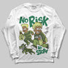Foamposite Pro 'Pine Green' DopeSkill Long Sleeve T-Shirt No Risk No Story Graphic Streetwear - White