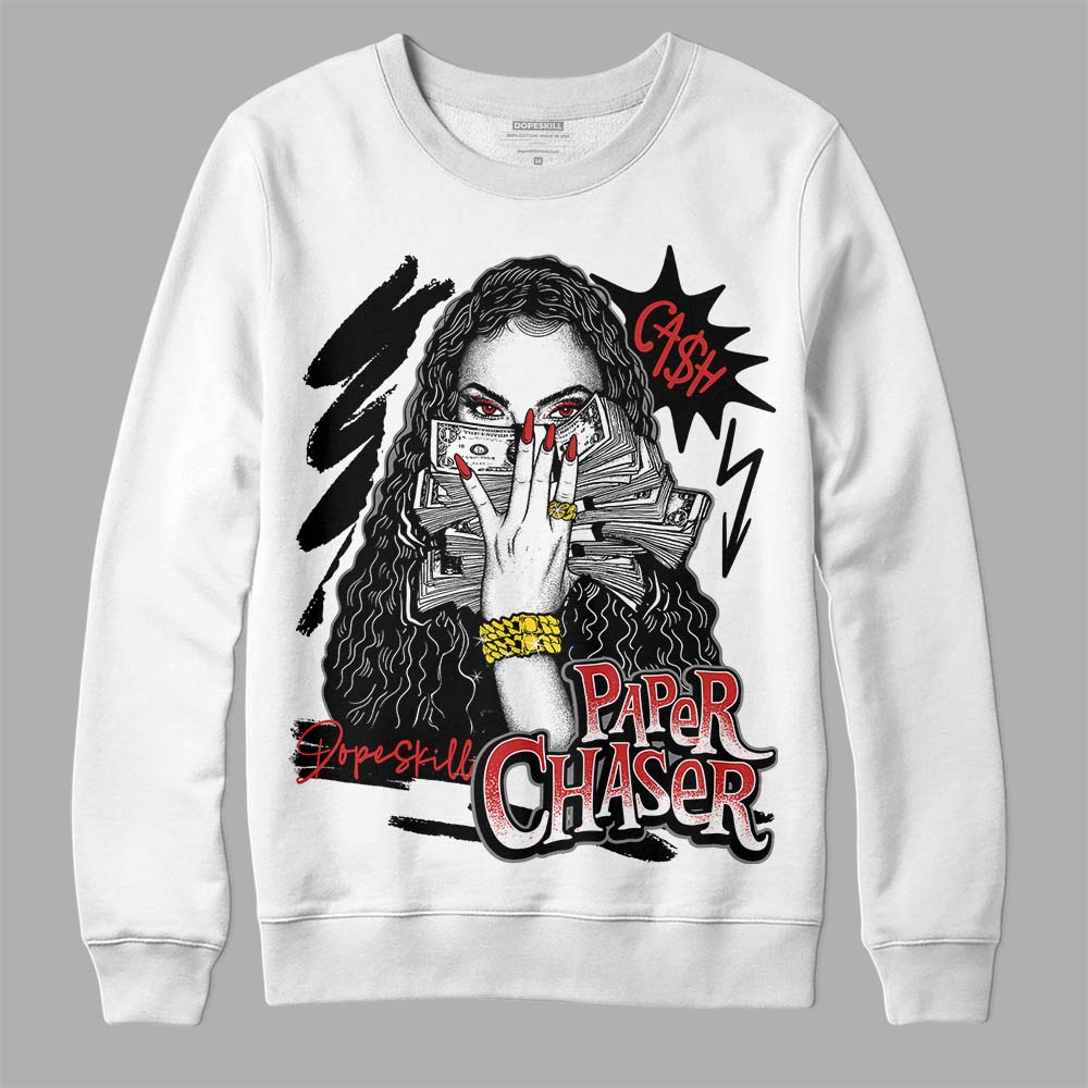 Jordan 1 High OG “Black/White” DopeSkill Sweatshirt NPC Graphic Streetwear - White 