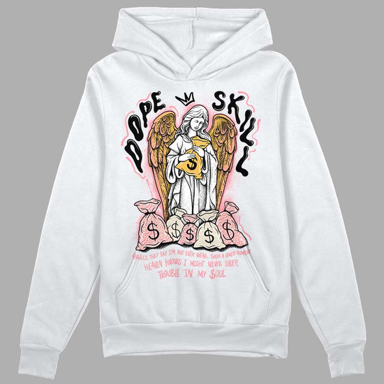 Jordan 3 GS “Red Stardust” DopeSkill Hoodie Sweatshirt Angels Graphic Streetwear - White 