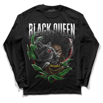 Jordan 14 "Black/White" DopeSkill Long Sleeve T-Shirt New Black Queen Graphic Streetwear - Black