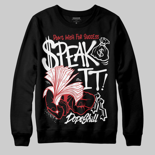 Jordan 11 “Bred Velvet” DopeSkill Sweatshirt Speak It Graphic Streetwear - Black