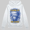 Royal Blue Sneakers DopeSkill Hoodie Sweatshirt Look In My Eyes Graphic Streetwear - White