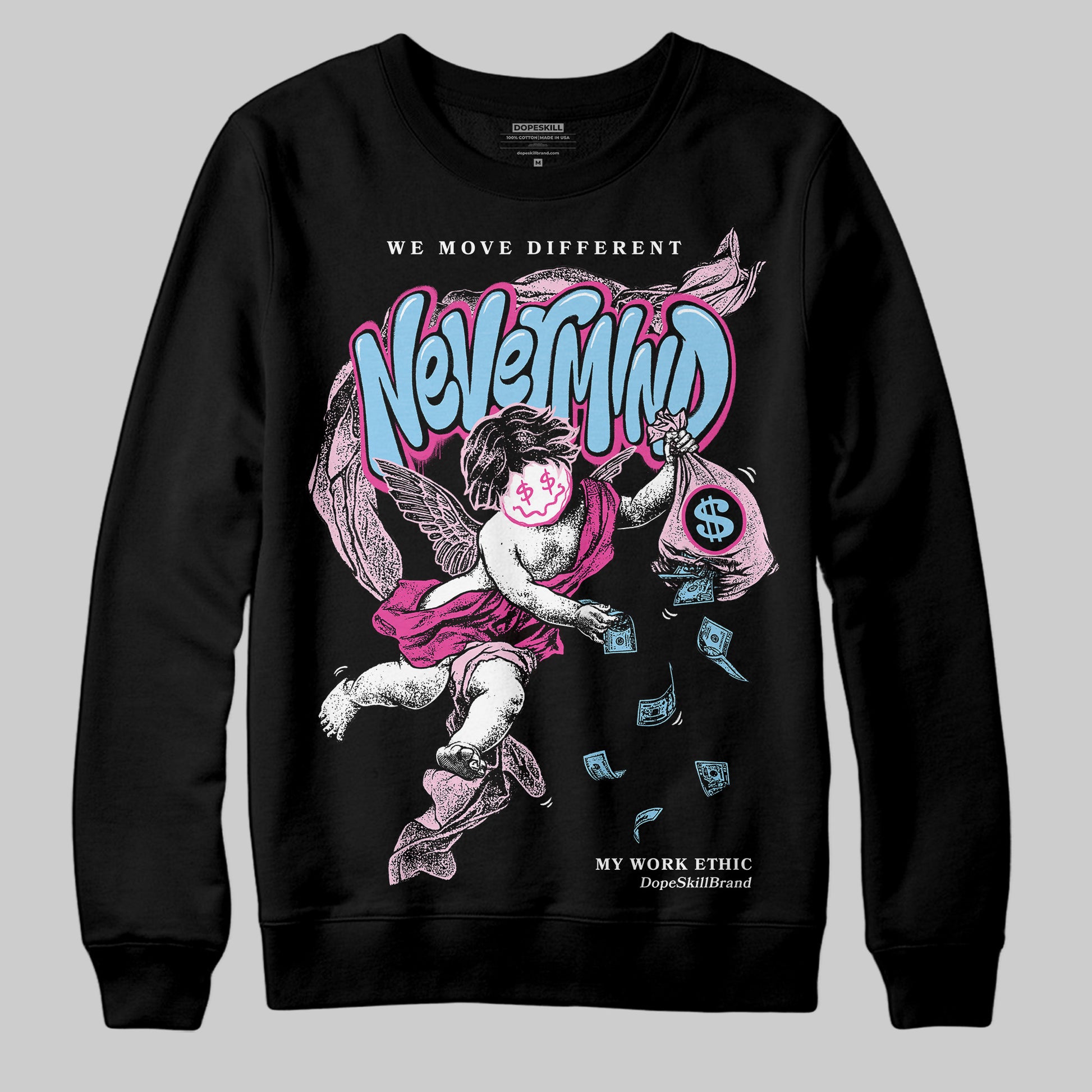 Jordan 6 “Doernbecher” DopeSkill Sweatshirt Nevermind Graphic Streetwear - Black