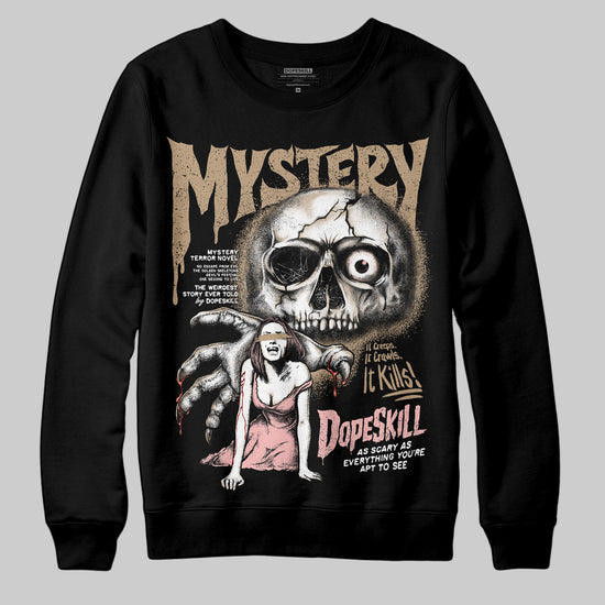 Nike Air Force 1 Low Canvas “Linen” DopeSkill Sweatshirt Mystery Ghostly Grasp Graphic Streetwear - Black