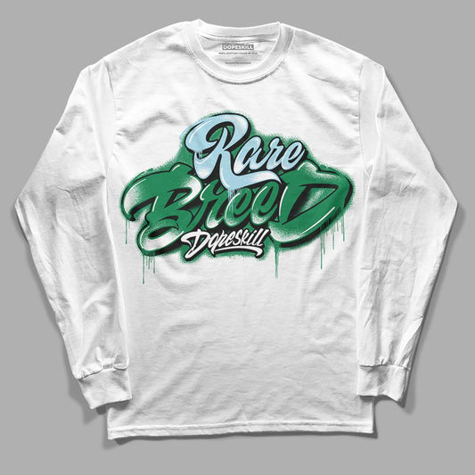 Jordan 5 “Lucky Green” DopeSkill Long Sleeve T-Shirt Rare Breed Type Graphic Streetwear - White