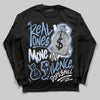 Jordan 4 WMNS 'Forget Me Not' DopeSkill Long Sleeve T-Shirt Real Ones Move In Silence Graphic Streetwear - Black