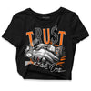 Dunk Low 'Magma Orange' DopeSkill Women's Crop Top Trust No One Graphic Streetwear - Black