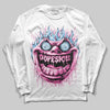 Pink Sneakers DopeSkill Long Sleeve T-Shirt Hellfire Graphic Streetwear - White