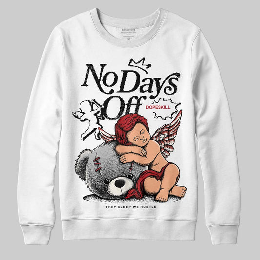 Nigel Sylvester x Jordan 1 Low OG “Nitro” DopeSkill Sweatshirt New No Days Off Graphic Streetwear - White