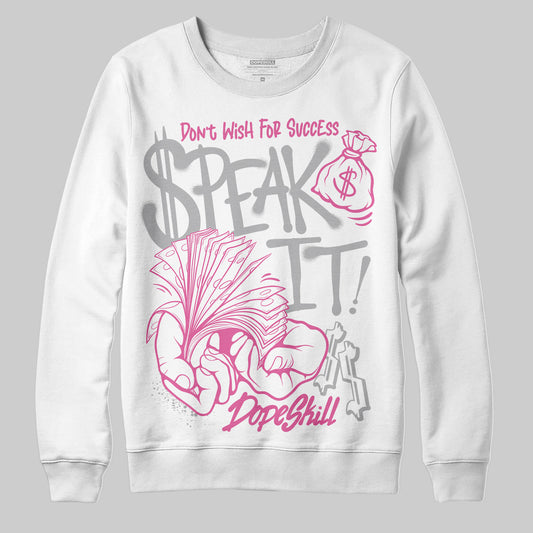 Asics Gel-Kayano 14 ‘Cream Sweet Pink’ DopeSkill Sweatshirt Speak It Graphic Streetwear - White