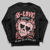 Jordan 3 Retro Valentine's Day Treat Yourself (2025) DopeSkill Long Sleeve T-Shirt Crying Heart Graphic Streetwear - Black