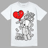 Dunk Low ‘Pure Platinum’ DopeSkill T-Shirt Love Sick Graphic Streetwear - White