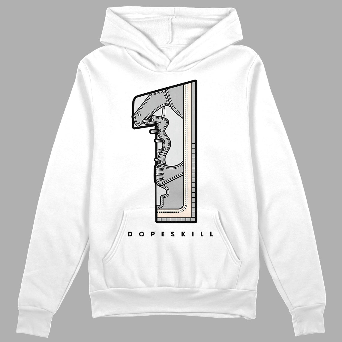 Dunk Low Cool Grey DopeSkill Hoodie Sweatshirt No.1 Graphic Streetwear - White