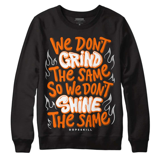 Orange, Black & White Sneakers DopeSkill Sweatshirt Grind Shine Graphic Streetwear - Black