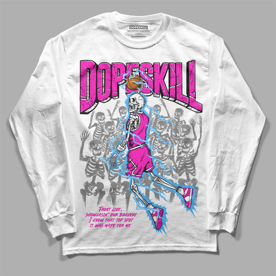 Dunk Low GS “Active Fuchsia” DopeSkill Long Sleeve T-Shirt Thunder Dunk Graphic Streetwear - White 