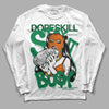 Green Sneakers DopeSkill Long Sleeve T-Shirt Stay It Busy  Graphic Streetwear - White 