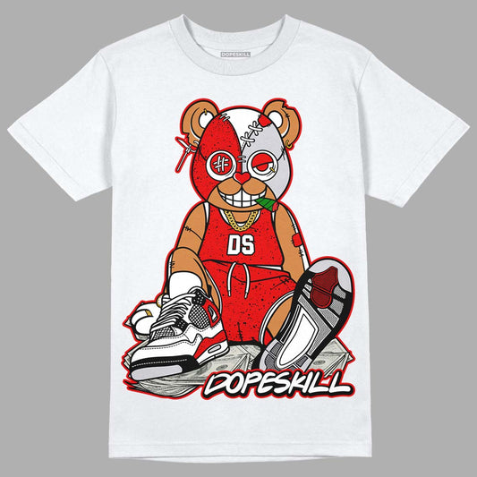 Jordan 4 Retro Red Cement DopeSkill T-Shirt Greatest Graphic Streetwear - White