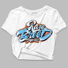Dunk Low Futura University Blue DopeSkill Women's Crop Top Rare Breed Type Graphic Streetwear - White