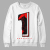 Jordan 1 Retro High OG "Satin Bred" DopeSkill Sweatshirt No.1 Graphic Streetwear - White