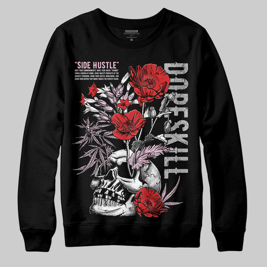 Awake NY x Air Jordan 5 Arctic Pink DopeSkill Sweatshirt Side Hustle Graphic Streetwear - Black