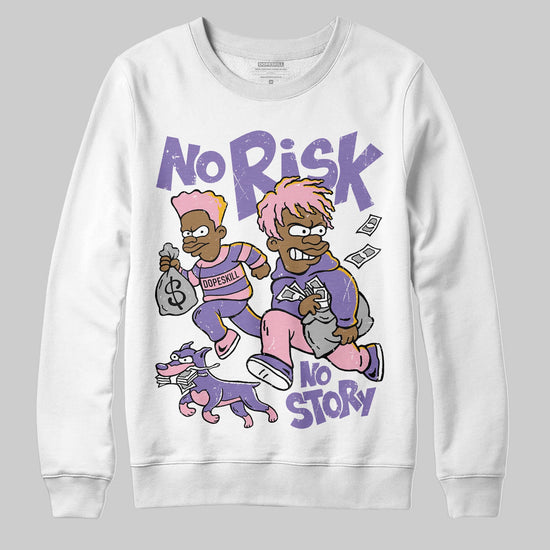 Jordan 11 "Mojave" DopeSkill Sweatshirt No Risk No Story Graphic Streetwear - White