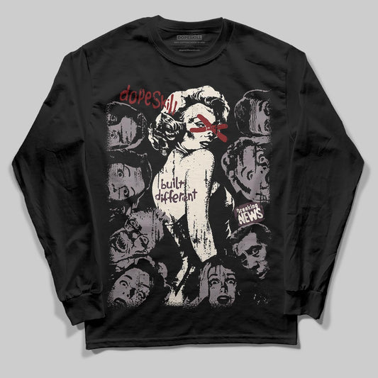A Ma Maniére x Air Jordan 6 Retro “Smoky Mauve”⁠ DopeSkill Long Sleeve T-Shirt Built Different Graphic Streetwear - Black